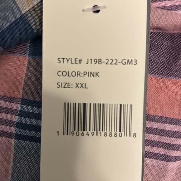 Pink Plaid Button Down - Picture 2 of 2